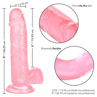 CalExotics Size Queen 6" Dildo with Suction Cup