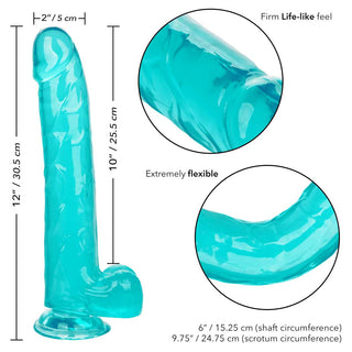 CalExotics Size Queen 10" Dildo with Suction Cup