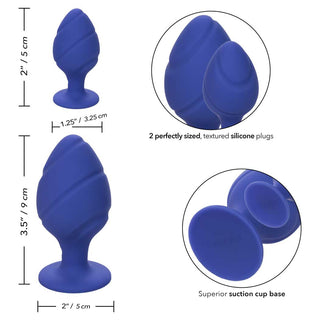 CalExotics Cheeky Silicone Anal Plug Set