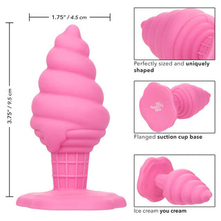 CalExotics Naughty Bits Yum Bum Ice Cream Cone Butt Plug