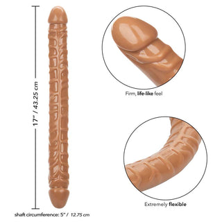 CalExotics Size Queen 17" Double-Ended Dildo