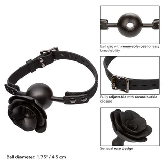 CalExotics Forbidden Removable Rose Gag