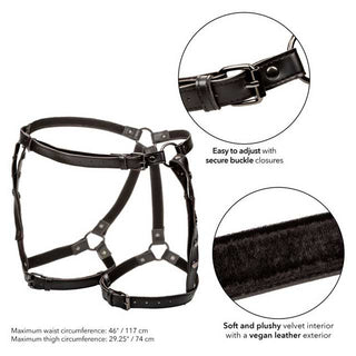 CalExotics Euphoria Riding Thigh Harness