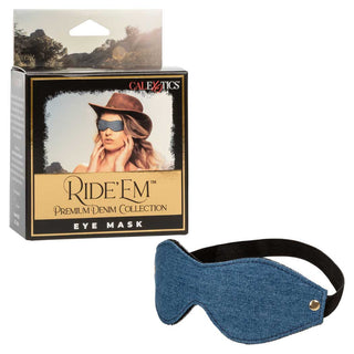 CalExotics Ride 'em Premium Denim Eye Mask