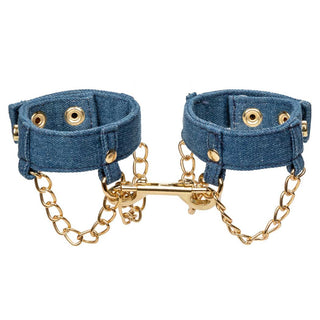 CalExotics Ride 'em Premium Denim Wrist Cuffs