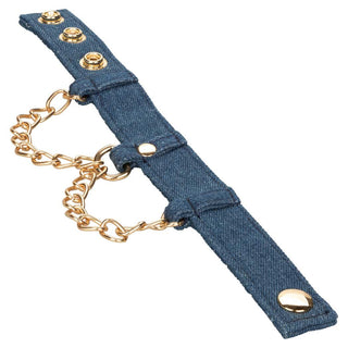 CalExotics Ride 'em Premium Denim Wrist Cuffs