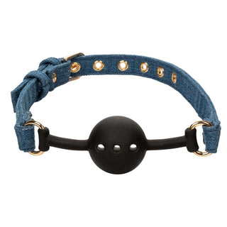 CalExotics Ride 'em Premium Denim Ball Gag