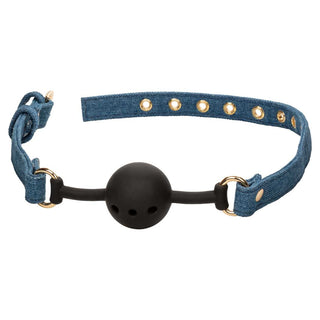 CalExotics Ride 'em Premium Denim Ball Gag