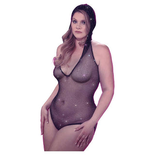 CalExotics Radiance Hooded Deep V Body Suit