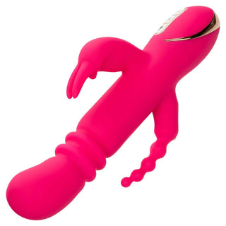 CalExotics Jack Rabbit Signature Heated Silicone Triple Fantasy Rabbit