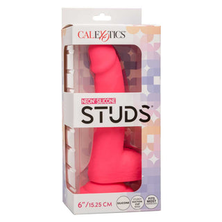 CalExotics Neon Silicone Studs 6" Dildo