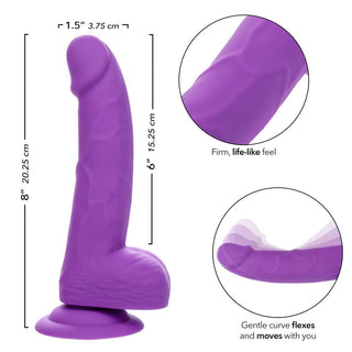 CalExotics Neon Silicone Studs 6" Dildo