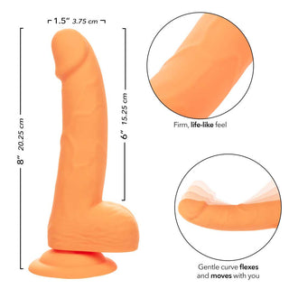 CalExotics Neon Silicone Studs 6" Dildo