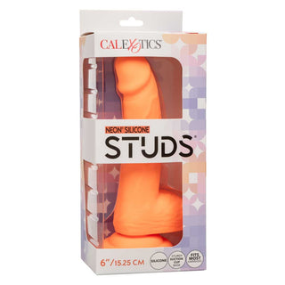 CalExotics Neon Silicone Studs 6" Dildo