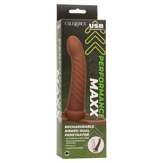 CalExotics Performance Maxx Rechargeable Ribbed Dual Penetrator