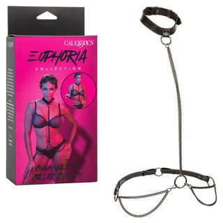 CalExotics Euphoria Chain Halter/Collar and Leash