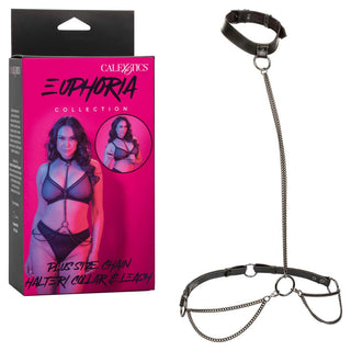 CalExotics Euphoria Chain Halter/Collar and Leash