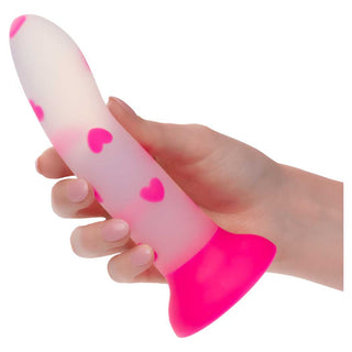 CalExotics Glow Stick Heart 6" Glow-in-the-Dark Dildo