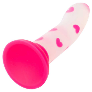 CalExotics Glow Stick Heart 6" Glow-in-the-Dark Dildo