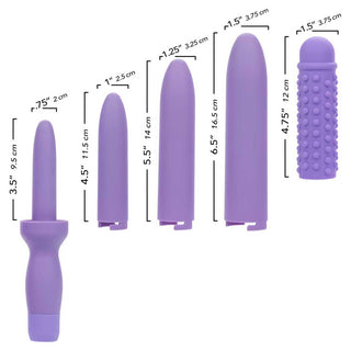 CalExotics Dr. Laura Berman Rechargeable Dilators Set of 4 Locking Sizes Plus Sleeve