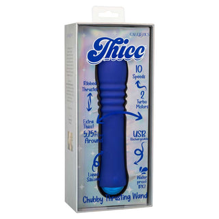 CalExotics Thicc Chubby 8.25" Thrusting Wand Vibrator