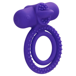 CalExotics Silicone Rechargeable Dual Climaxer Penis Ring