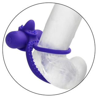 CalExotics Silicone Rechargeable Dual Climaxer Penis Ring