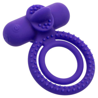 CalExotics Silicone Rechargeable Dual Climaxer Penis Ring