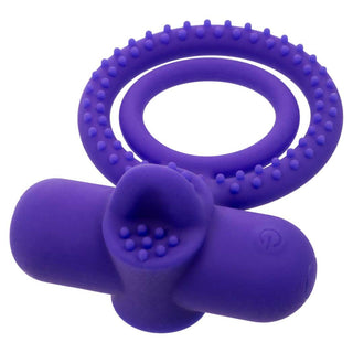 CalExotics Silicone Rechargeable Dual Climaxer Penis Ring