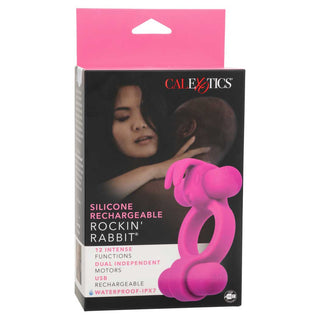 CalExotics Silicone Rechargeable Rockin’ Rabbit Penis Ring