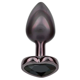 CalExotics Jewel Black Diamond Heart Anal Plug