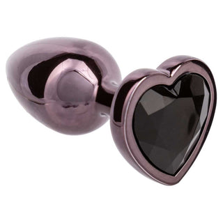 CalExotics Jewel Black Diamond Heart Anal Plug