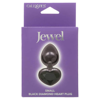 CalExotics Jewel Black Diamond Heart Anal Plug