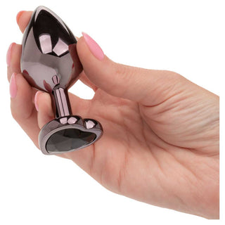 CalExotics Jewel Black Diamond Heart Anal Plug