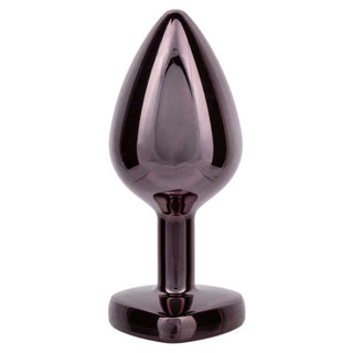 CalExotics Jewel Black Diamond Heart Anal Plug
