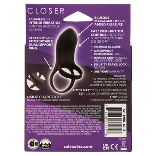 CalExotics Closer Feel Intimate Rechargeable Penis Ring