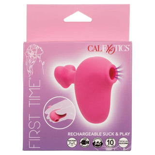 CalExotics First Time Rechargeable Suck & Play Vibrator