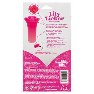 CalExotics Naughty Bits Lily Licker Mini Flower Flicking Vibrator