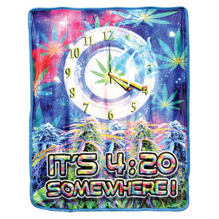 It's 4:20 Somewhere 50" x 60" Medium Weight Fleece Blanket