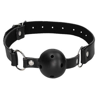 Ouch! Black & White Breathable Ball Gag