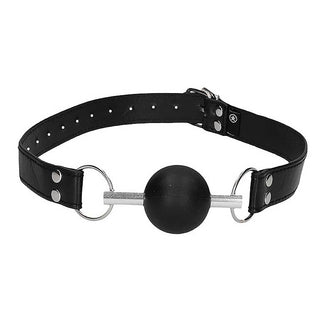 Ouch! Black & White Solid Ball Gag