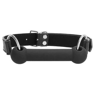 Ouch! Black & White Silicone Bit Gag