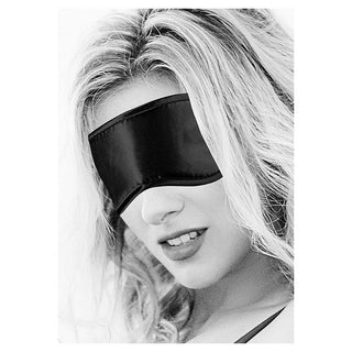 Ouch! Black & White Satin Eye Mask