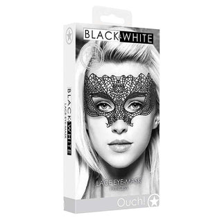 Ouch! Black & White Princess Lace Eye Mask