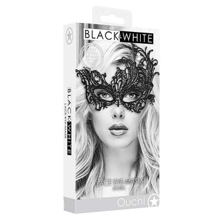 Ouch! Black & White Royal Lace Eye Mask