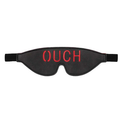 Ouch! Black & White OUCH Bonded Leather Eye Mask