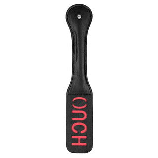 Ouch! Black & White OUCH Bonded Leather Paddle