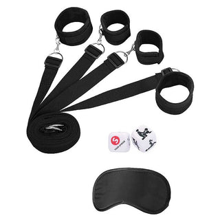 Ouch! Black & White Bed Bindings Restraint System
