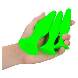Ouch! Glow in the Dark Butt Plug Set