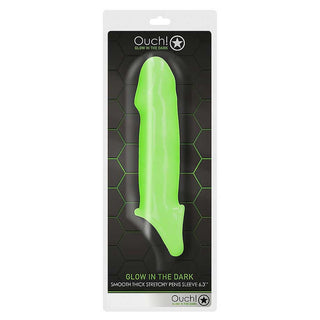 Ouch! Glow in the Dark Smooth Thick Stretchy Penis Sleeve